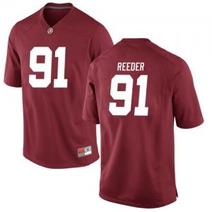 Men's Alabama Crimson Tide #91 Gavin Reeder Crimson Game NCAA College Football Jersey 2403XOQV7